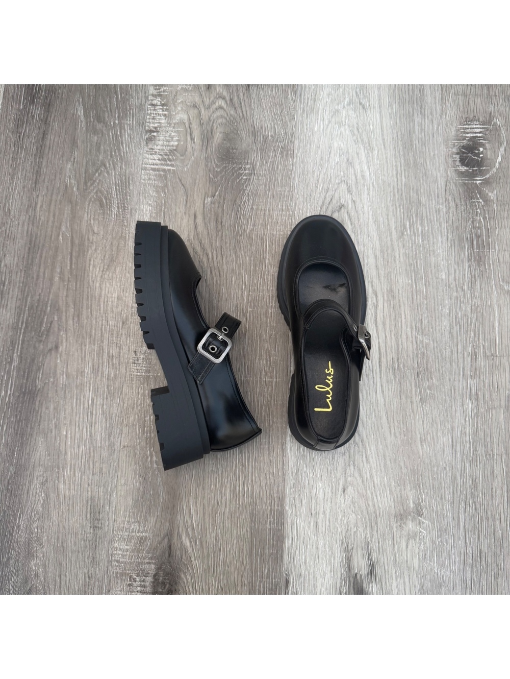 Lulus Black Rawley Black Mary Janes New size 6